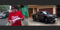 Komedian Sule ditilang Dishub Jakarta Selatan lantaran tidak bisa menunjukan Uji KIR untuk mobil kendaraan double cabin-nya. (Sumber: Instagram)