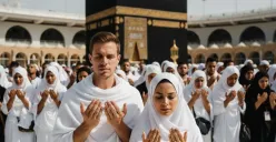 Berikut ini contoh prompt Gemini AI di depan Kabah. (Sumber: Istimewa)