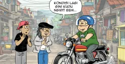 Obrolan Warteg: yang Utama Hemat Penggunaan BBM, edisi Rabu, 1 April 2026. (Sumber: Poskota/Arif Setiadi)