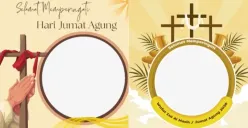 Ilustrasi - Twibbon Jumat Agung 2026 gratis yang dapat dipakai masyarakat. (Sumber: Twibbonize)