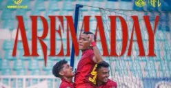 Prediksi Arema FC vs Malut United di BRI Super League pekan ke-26. (Sumber: Instagram/@aremafc)