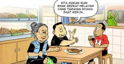 Obrolan Warteg: Mengarungi Derasnya Ombak Kehidupan, edisi Senin, 6 April 2026. (Sumber: Poskota/Arif Setiadi)