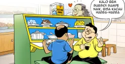 Ilustrasi Obrolan Warteg. (Sumber: Poskota/Arief Setiadi)