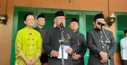 Gubernur Jakarta Pramono Anung di Lapangan Banteng, Jakarta Pusat, Sabtu, 11 April 2026. (Sumber: Poskota/M Tegar Jihad)