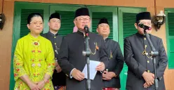 Gubernur Jakarta Pramono Anung di Lapangan Banteng, Jakarta Pusat, Sabtu, 11 April 2026. (Sumber: Poskota/M. Tegar Jihad)