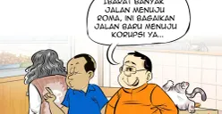 Obrolan Warteg: Bagaikan Jalan Baru Menuju Korupsi, edisi Senin, 13 April 2026. (Sumber: Poskota/Arif Setiadi)