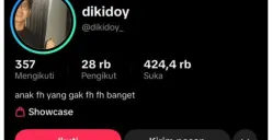 Tangkapan layar akun TikTok Dikidoy yang turut sorotan di tengah ramainya kasus dugaan pelecehan seksual yang melibatkan mahasiswa Fakultas Hukum Universitas Indonesia (FH UI). (Sumber: TikTok/@dikidoy)