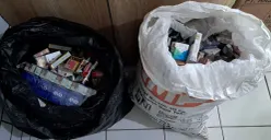 Barang bukti curian kawanan pencuri spesialis minimarket berhasil disita Polisi. (Sumber: Dok. Polsek Bojongsari)