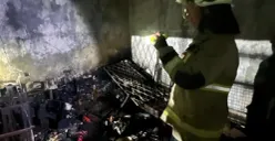 Satu keluarga tewas dalam insiden kebakaran rumah tinggal di Jalan Rambutan Timur 6 RT 05 RW 04, Tanjung Duren Utara, Grogol Petamburan, Jakarta Barat, pada Jumat, 17 April 2026 dini hari. (Sumber: Istimewa)