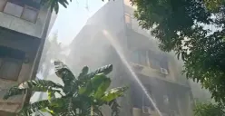 Kebakaran bangunan rumah di kawasan Asrama Polri Kalideres, Jakarta Barat, Jumat, 17 April 2026. (Sumber: Dok. Istimewa)