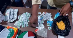 Polres Metro Jakarta Pusat membongkar dugaan penjualan obat-obatan terlarang yang disamarkan sebagai toko ikan hias di kawasan Jalan Abdul Muis, Petojo Selatan, Gambir, Jakarta Pusat, Kamis, 16 April 2026. (Sumber: Dok. Polres Metro Jakarta Pusat)