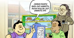 Ilustrasi obrolan warteg edisi Senin, 20 April 2026. (Sumber: Poskota/Arif Setiadi)