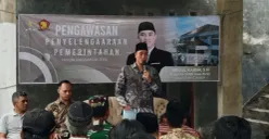 Anggota DPRD Jabar, Abdul Karim, saat mengisi kegiatan  pengawasan Peraturan Pemerintahan yang digelar di Pondok Pesantren Al-Aliyah, Desa Kadupandak, Kecamatan Kadupandak, Kabupaten Cianjur. (Sumber: Istimewa)