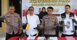 Konferensi pers terkait tawuran remaja di Purwakarta pada Senin, 20 April 2026. (Sumber: Istimewa)