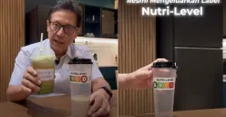 Aturan baru Kemenkes mewajibkan label gizi Nutri Level guna menekan konsumsi gula, garam, dan lemak. (Sumber: X/@txtdarionlshop)