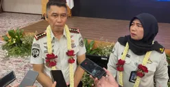 Kepala Bapas Jakarta Barat, Raden Mas Kristyo Nugroho usai serah terima jabatan (sertijab) di kawasan Kemanggisan, Jakarta Barat, Kamis, 23 April 2026. (Sumber: Poskota/Pandi Ramedhan)