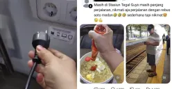 Video penumpang memasak di dalam kereta menuai kecaman. KAI mengingatkan bahaya overload, korsleting, hingga risiko kebakaran akibat penggunaan alat listrik tak sesuai. (Sumber: X/@sahabat_kereta)