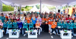 Kegiatan Talkshow Berani Bicara: Menentang Pelecehan Verbal dan Fisik terhadap Perempuan di Semua Ruang, di depan Gedung Deutsche Bank Building, Menteng, Jakarta, Minggu, 26 April 2026. (Sumber: Puspen Kemendagri)