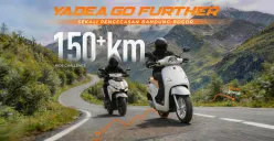 Yadea Indonesia menghadirkan tantangan menempuh lebih dari 150 kilometer hanya dalam satu kali pengisian daya. (Sumber: Yadea)