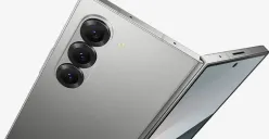 Render bocoran memperlihatkan perbandingan desain Galaxy Z Fold terbaru dengan Huawei Pura X Max, menyoroti perubahan rasio layar yang lebih lebar. (Sumber: Samsung)