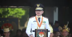 Wamendagri Bima Arya dorong tata kelola pemerintahan efektif dan efisien pada peringatan Hari Otonomi Daerah ke-30, Senin, 27 April 2026. (Sumber: Dok. Kemendagri)