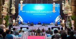 bank bjb menggelar RUPST Tahun Buku 2025 di Gedung Negara Pakuan, Kota Bandung, Selasa, 28 April 2026. (Sumber: Dok. bjb)