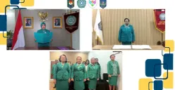 Pelantikan Hermina Ewenkos sebagai Ketua TP PKK sekaligus Ketua Tim Pembina Posyandu Provinsi Papua Selatan secara virtual, Selasa, 28 April 2026. (Sumber: Dok. Istimewa)