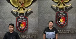 Sepasang suami istri diduga sebagai pengelola situs judi online (Judol) ditangkap di Jakarta Utara. (Sumber: Poskota/ Ali Mansur)