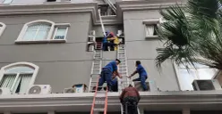 Kebakaran melanda apartemen Mediterania Tanjung Duren, Grogol Petamburan, Jakarta Barat, Kamis, 30 April 2026. (Sumber: Istimewa)