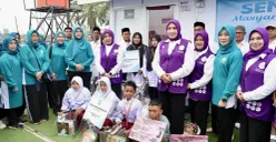 Tri Tito Karnavian dorong pemulihan warga huntara Aceh Utara, salah satunya lewat bansos. (Sumber: Dok. Kemendagri)