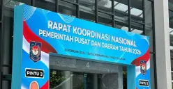 Pintu masuk Rakornas Pemerintah Pusat dan Daerah di SICC Bogor yang balal digelar, Senin 2 Februari 2026. (Sumber: Dok. Pemkab Bogor)
