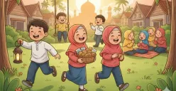 Ilustrasi. Prediksi libur awal Ramadhan 2026 bagi anak sekolah. (Sumber: Poskota/AI Generated)