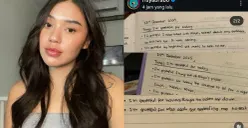 Risya Brabro membagikan potongan buku harian milik mendiang Lula Lahfah melalui unggahan Instagram pada 5 Februari 2026. (Sumber: Instagram/@risyabrabo)