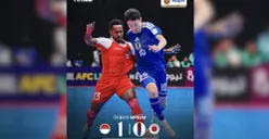 Timnas Futsal Indonesia saat menghadapi Jepang di semifinal Piala Asia Futsal 2026. (Sumber: Instagram/@timnasfutsal)