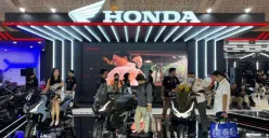 AHM di IIMS 2026 menghadirkan tujuh zona motor Honda, mulai urban hingga racing, lengkap dengan test ride dan edukasi keselamatan. (Sumber: Poskota/Aldi Harlanda Irawan)