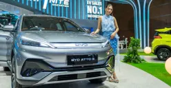 Merek mobil listrik BYD membawa capaian global dan kinerja kuat di pasar Indonesia dalam IIMS 2026, JIExpo, Kemayoran, Jakarta Pusat. (Sumber: Dok. BYD)
