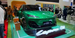 Mobil listrik Lepas E4 debut di IIMS 2026, JIExpo, Kemayoran, Jakarta Pusat. (Sumber: Dok. Lepas)