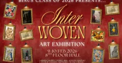 Exhibition seni kelas dilaksanakan SMA Bina Nusantara Simprug pada 9-10 Februari 2026. (Sumber: Istimewa)