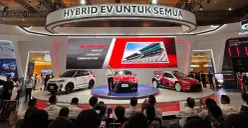 Toyota GAZOO Racing menghadirkan penyegaran GR Corolla di IIMS 2026. (Sumber: Poskota/Erwan Hartawan)