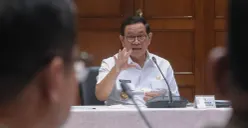 Gubernur Jakarta, Pramono Anung menjelaskan pertumbuhan ekonomi pada 2025. (Sumber: Dok. Pemprov Jakarta)