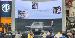 MG menggelar sesi product deep dive MGS5 EV di IIMS 2026. (Sumber: Poskota/ Erwan Hartawan)