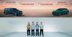 Peluncuran dua model mobil listrik dari Zeekr di IIMS 2026. (Sumber: Zeekr)