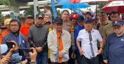 Gubernur Jakarta Pramono Anung di Cipinang Melayu, Jakarta Timur, Minggu, 8 Februari 2026. (Sumber: Poskota/M Tegar Jihad)