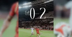 Hasil pertandingan fulltime Persija Jakarta vs Arema FC 0-2 di Stadion Utama Gelora Bung Karno, Jakarta. (Sumber: Instagram/@persija)