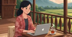 Ilustrasi. Jadwal WFA Lebaran 2026, simak tanggal penerapan dan diskon tiket transportasi untuk mudik Idul Fitri. (Sumber: Poskota/AI Generated)