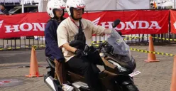 Honda bersama WMS menghadirkan berbagai zona sepeda motor, test ride, edukasi keselamatan, dan program khusus selama IIMS 2026. (Sumber: WMS)