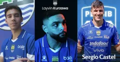 Pemain baru Persib Bandung, Layvin Kurzawa, Sergio Castel dan Dion Markx (Sumber: Dok/Persib)