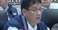 Menkeu Purbaya Yudhi Sadewa saat menghadiri Rapat Konsultasi Pimpinan Komisi DPR di Jakarta, 9 Februari 2026, ketika isu penonaktifan PBI BPJS memuncak. (Sumber: Dok/Parlemen TV)