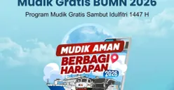 Cara daftar mudik gratis Lebaran 2026 dari BUMN. (Sumber: Instagram/@bumn_id)