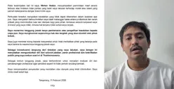 Pengakuan Mohan Hazian dalam klarifikasi yang ketiga, ini kronologi kasusnya. (Sumber: Instagram/@mohanhazian)